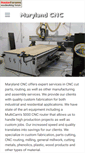 Mobile Screenshot of marylandcnc.com